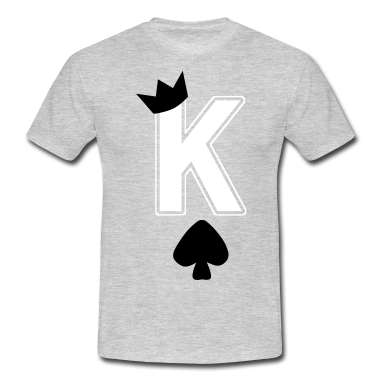 King Queen T-Shirt - Herz König K King Krone Pik Karte