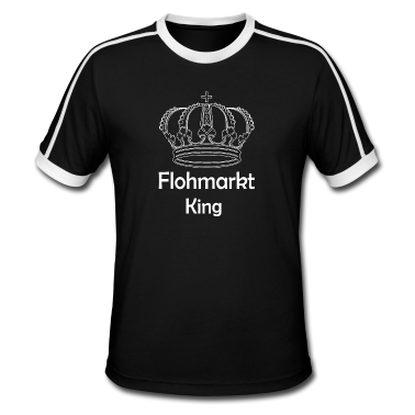 King Queen T-Shirt - Flohmarkt King mit Krone lustiger Spruch
