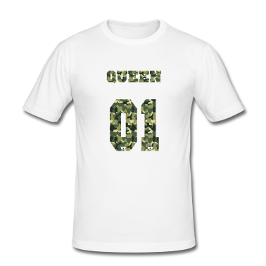 King Queen T-Shirt - Queen Camouflage Shirt