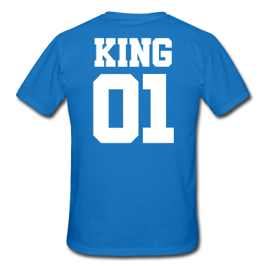 King Queen T-Shirt - KING 01-King and Queen (weiß)