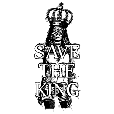 Motiv SAVE THE KING Pin Up lingerie Girl 2reborn