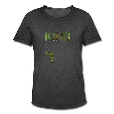 King Queen T-Shirt - king CAMOUFLAGE PISTOLE Paar-Liebe King Queen