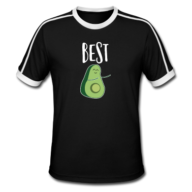 King Queen T-Shirt - Partnerlook Avocado Best Couple Geschenk