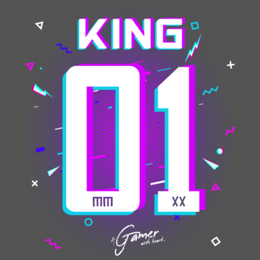 Motiv Gamer - King - Queen Geschenk Geschenkidee