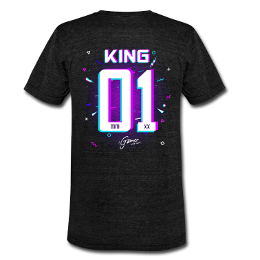 King Queen T-Shirt - Gamer - King - Queen Geschenk Geschenkidee