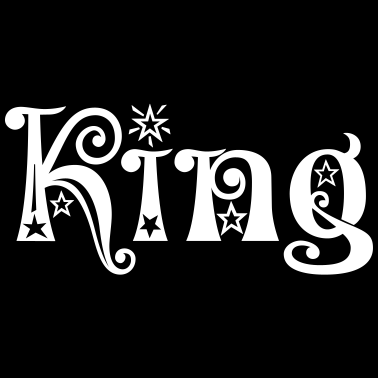 Motiv King Queen Partnerlook Paare Valentinstag Sterne