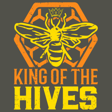 Motiv King Of The Hives - Bienen Imker TShirt Geschenk