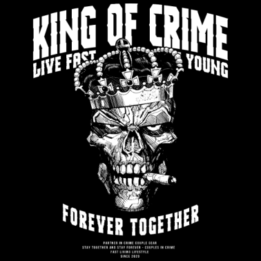 Motiv Partnerlook King Queen Pärchen