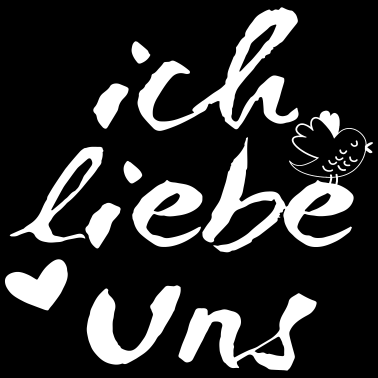 Motiv Ich liebe uns, lustige Sprüche, Valentinstag, Herz