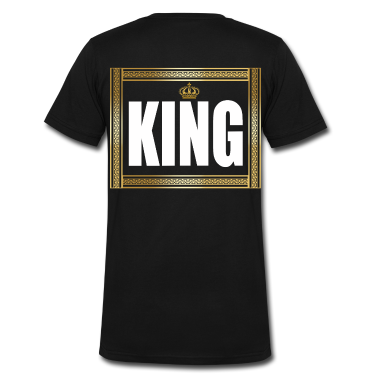King Queen T-Shirt - KING MIT KRONE (Motiv 15)