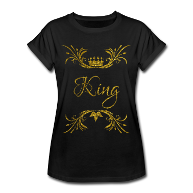 King Queen T-Shirt - King Queen Pärchen Paar Partnerlook Geschenk