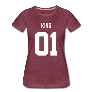 King Queen T-Shirt - King Weiß