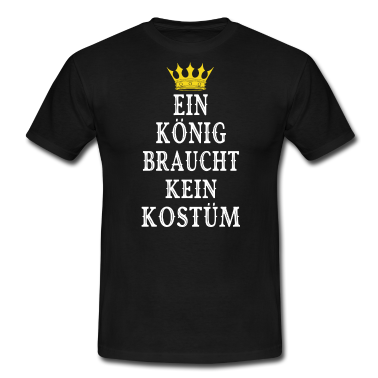 King Queen T-Shirt - Königin König Karneval Fasching Kostüm Partnerlook