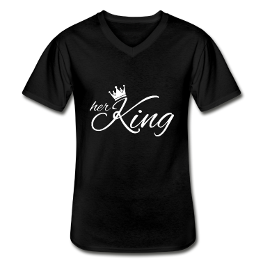 King Queen T-Shirt - Her King King Queen Pärchenoutfit