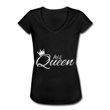 King Queen T-Shirt - His Queen King Queen Pärchenoutfit