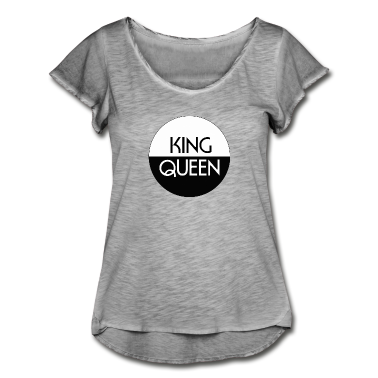 King Queen T-Shirt - KING QUEEN Button