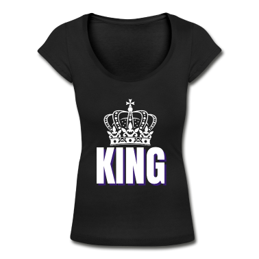 King Queen T-Shirt - King Partnershirt King Queen Krone