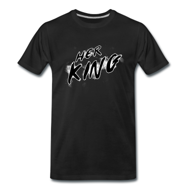 King Queen T-Shirt - Her King Splash - schwarz King Queen