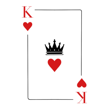 Motiv King Logo zum Valentinstag, King and Queen