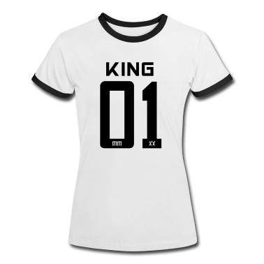King Queen T-Shirt - King - Queen Geschenk Geschenkidee