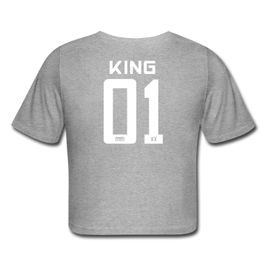 King Queen T-Shirt - King - Queen Geschenk Geschenkidee