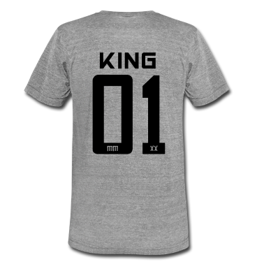 King Queen T-Shirt - King - Queen Geschenk Geschenkidee