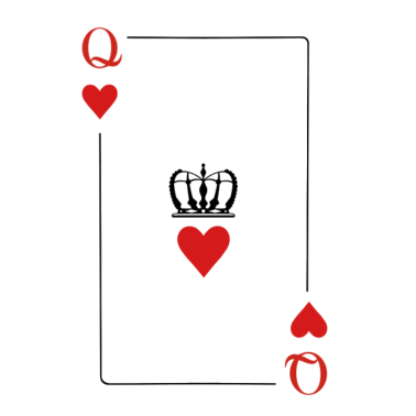 Motiv Queen Logo zum Valentinstag, King and Queen