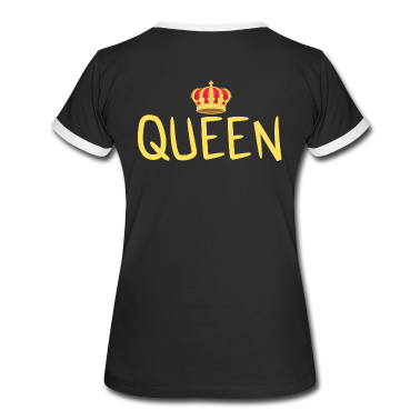 King Queen T-Shirt - King - Queen Geschenk Geschenkidee