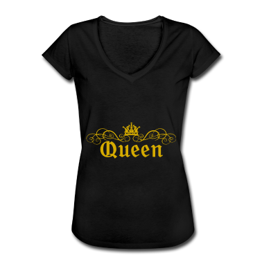 King Queen T-Shirt - King Queen Partnerlook Gold