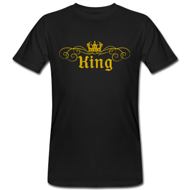 King Queen T-Shirt - King Queen Partnerlook Gold