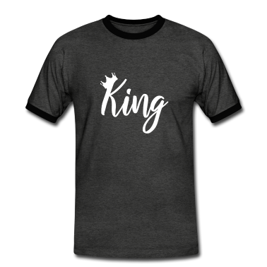 King Queen T-Shirt - King & Queen Partnerlook Pärchen
