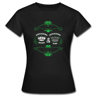 King Queen T-Shirt - Geocaching King & Queen