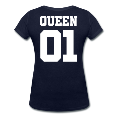 King Queen T-Shirt - Queen 01-King and Queen (weiß)