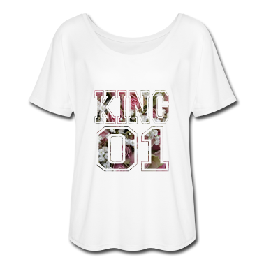 King Queen T-Shirt - King 01 Paar-Liebe Paare King Queen King Rosen