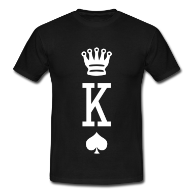 King Queen T-Shirt - KING & QUEEN Kartenspiel Partnerlook