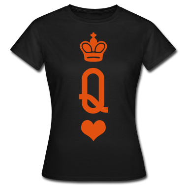 King Queen T-Shirt - KING & QUEEN Kartenspiel Partnerlook