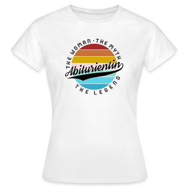 Abitur T-Shirt - Retro Color Abiturientin Abishirt Abitur shirt