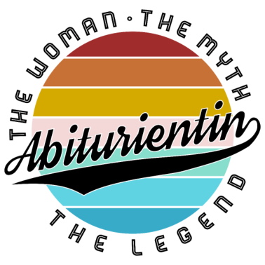 Motiv Retro Color Abiturientin Abishirt Abitur shirt