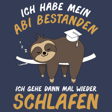 Motiv Abitur Abi Matura Abschluss Faultier Geschenk