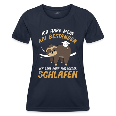 Abitur T-Shirt - Abitur Abi Matura Abschluss Faultier Geschenk