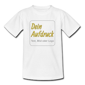 Teenager T-Shirt mit Text, Bild oder Logo bedrucken lassen