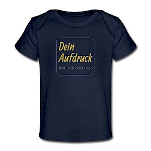 Baby Bio-T-Shirt mit Text, Bild oder Logo bedrucken lassen