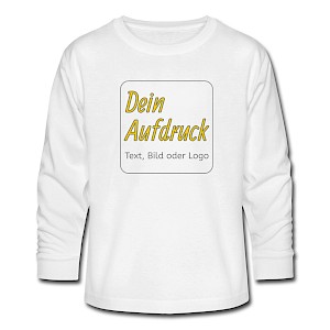 Teenager Langarmshirt von Fruit of the Loom mit Text, Bild oder Logo bedrucken lassen