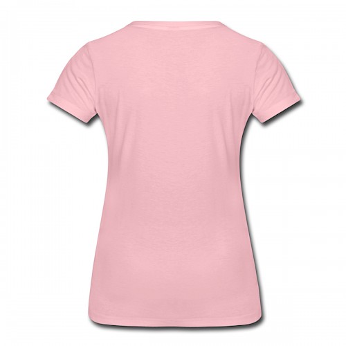 Frauen Premium T-Shirt Hinten in der Farbe Hellrosa bedrucken lassen