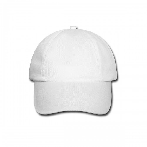 Baseballkappe Vorne in der Farbe Weiß/Weiß bedrucken lassen