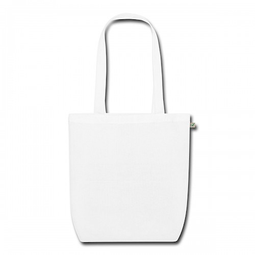 Bio-Stoffbeutel Hinten in der Farbe Weiß bedrucken lassen