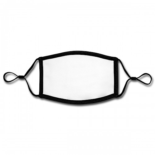 Kontrastmaske, einstellbar (Small) Vorne in der Farbe Weiß/Schwarz bedrucken lassen
