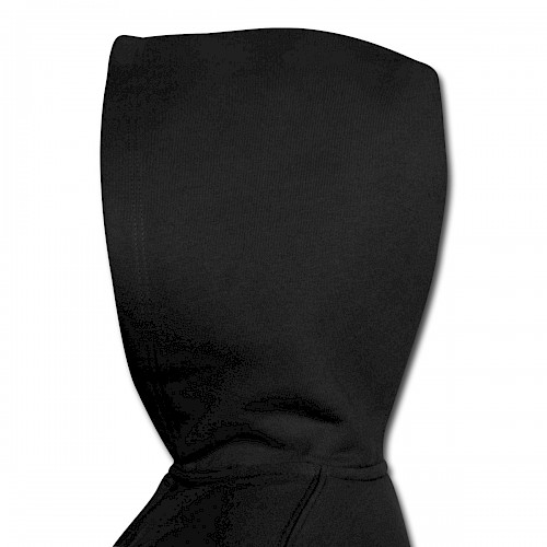 Kinder Premium Kapuzenjacke Kapuze links in der Farbe Schwarz bedrucken lassen