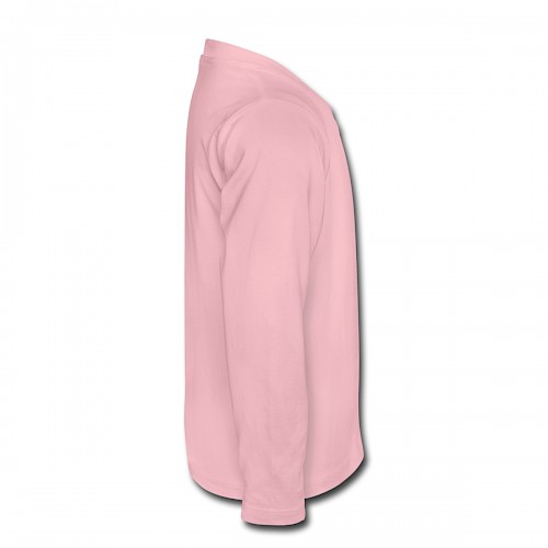 Kinder Premium Langarmshirt Rechts in der Farbe Hellrosa bedrucken lassen