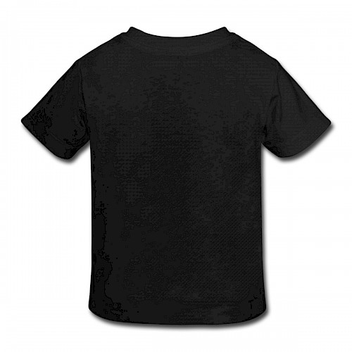 Kinder Bio-T-Shirt Hinten in der Farbe Schwarz bedrucken lassen
